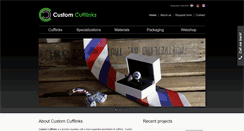 Desktop Screenshot of customcufflinks.nl