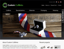 Tablet Screenshot of customcufflinks.nl